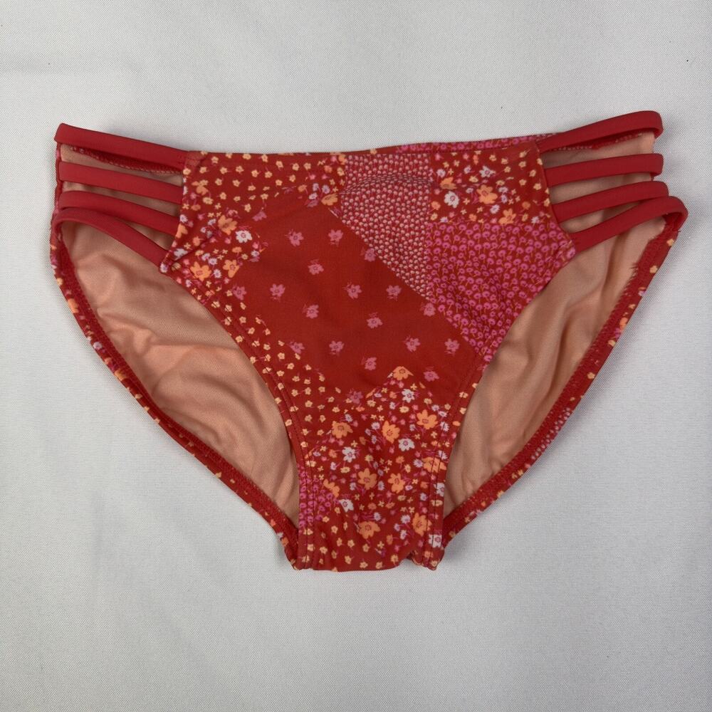 Art Class Bikini Bottom Coral Floral Print Girl's Size Large (10/12)